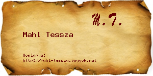 Mahl Tessza névjegykártya